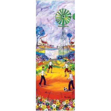 Long 'The Soccer Players' print