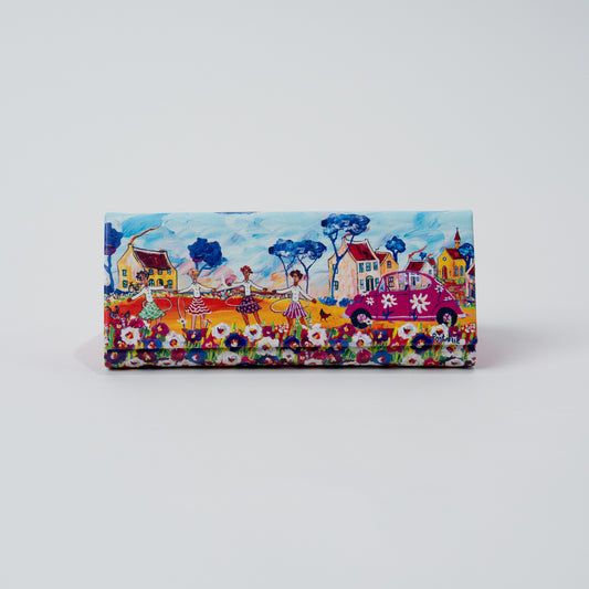 Pink Beetle Glasses Case