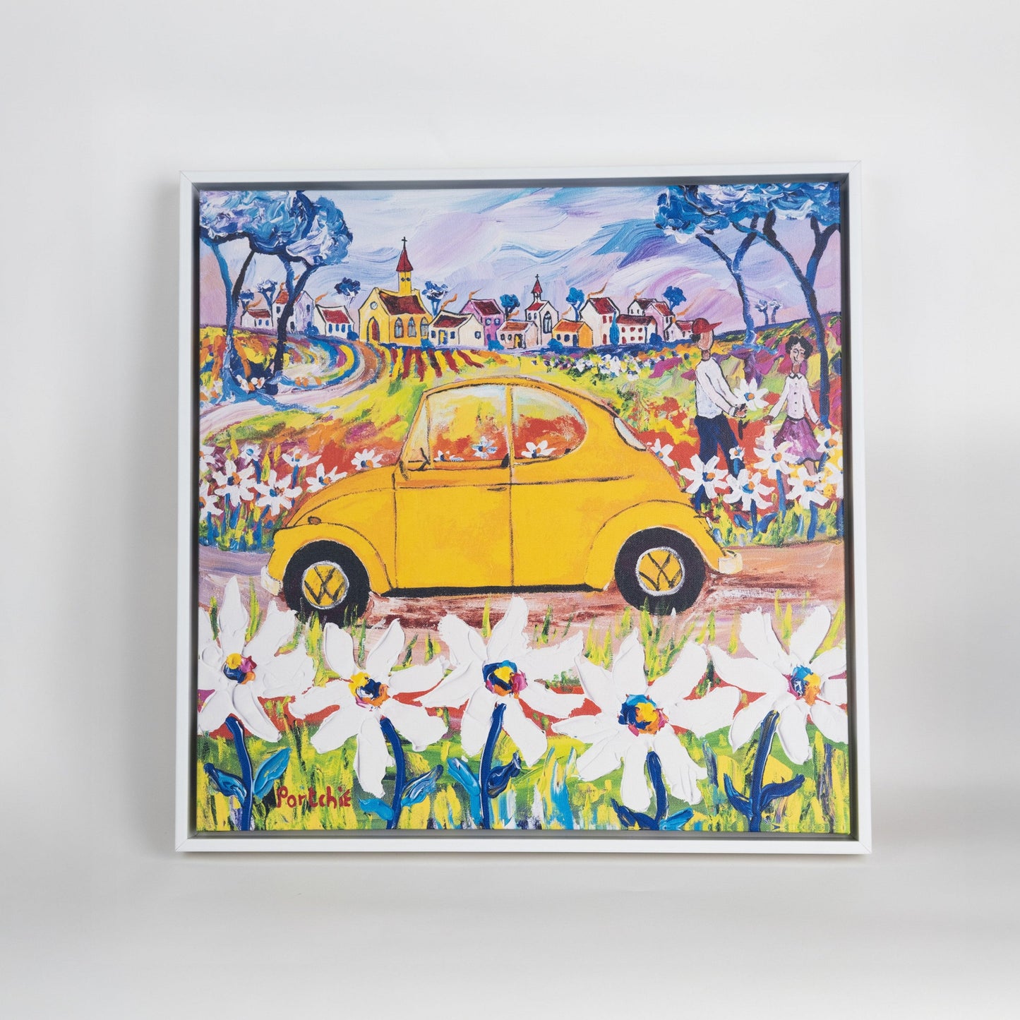Canvas 'Yellow beetle' print