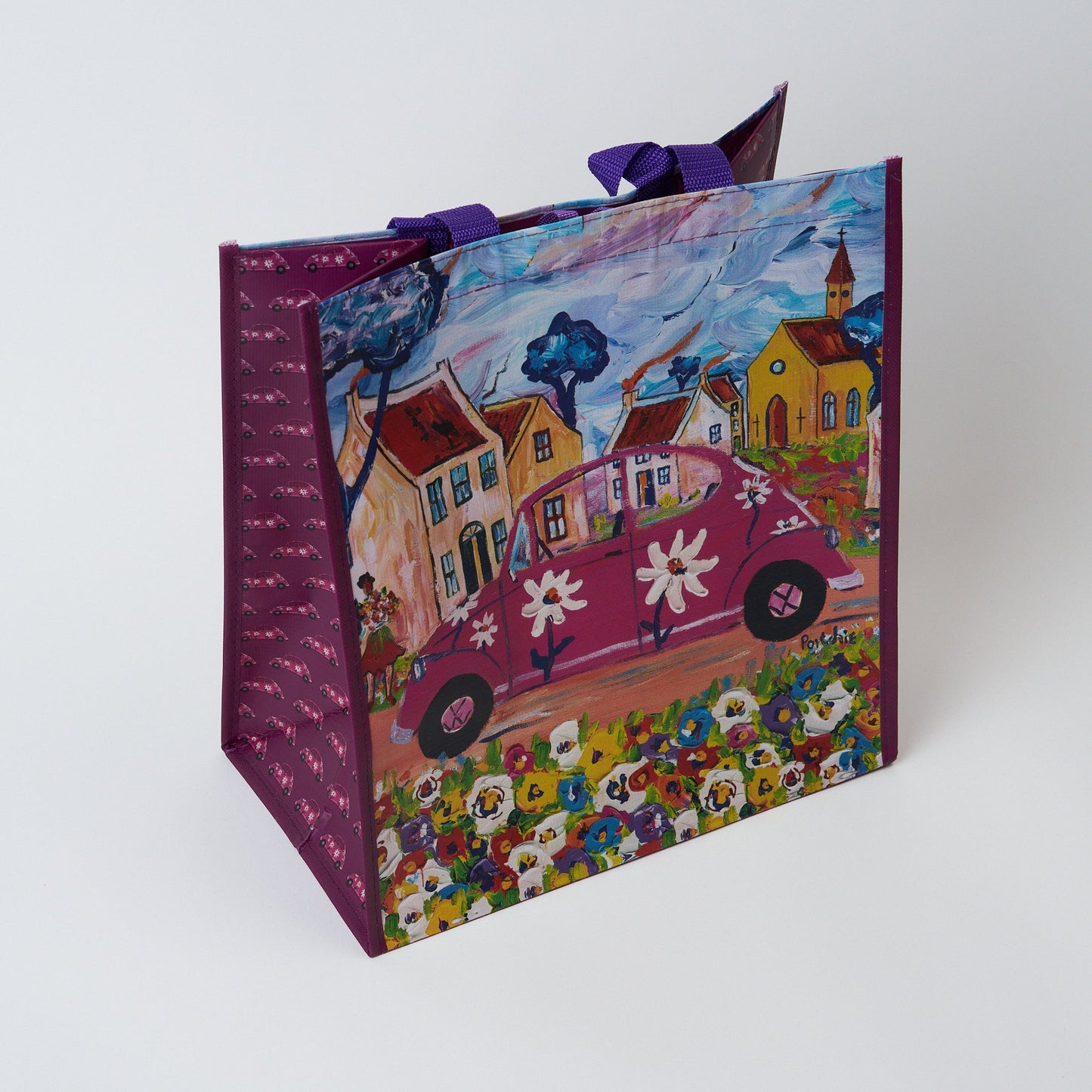 Pink Beetle Shopper Bag