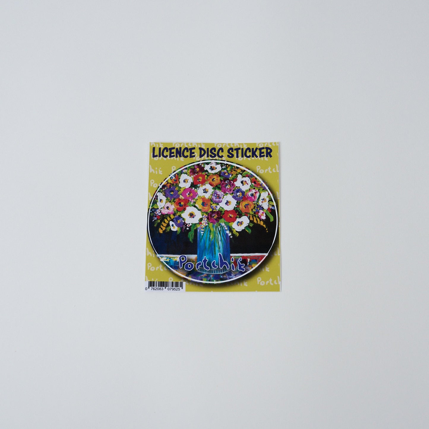 Flowers In Blue Vase License Disc Stickers