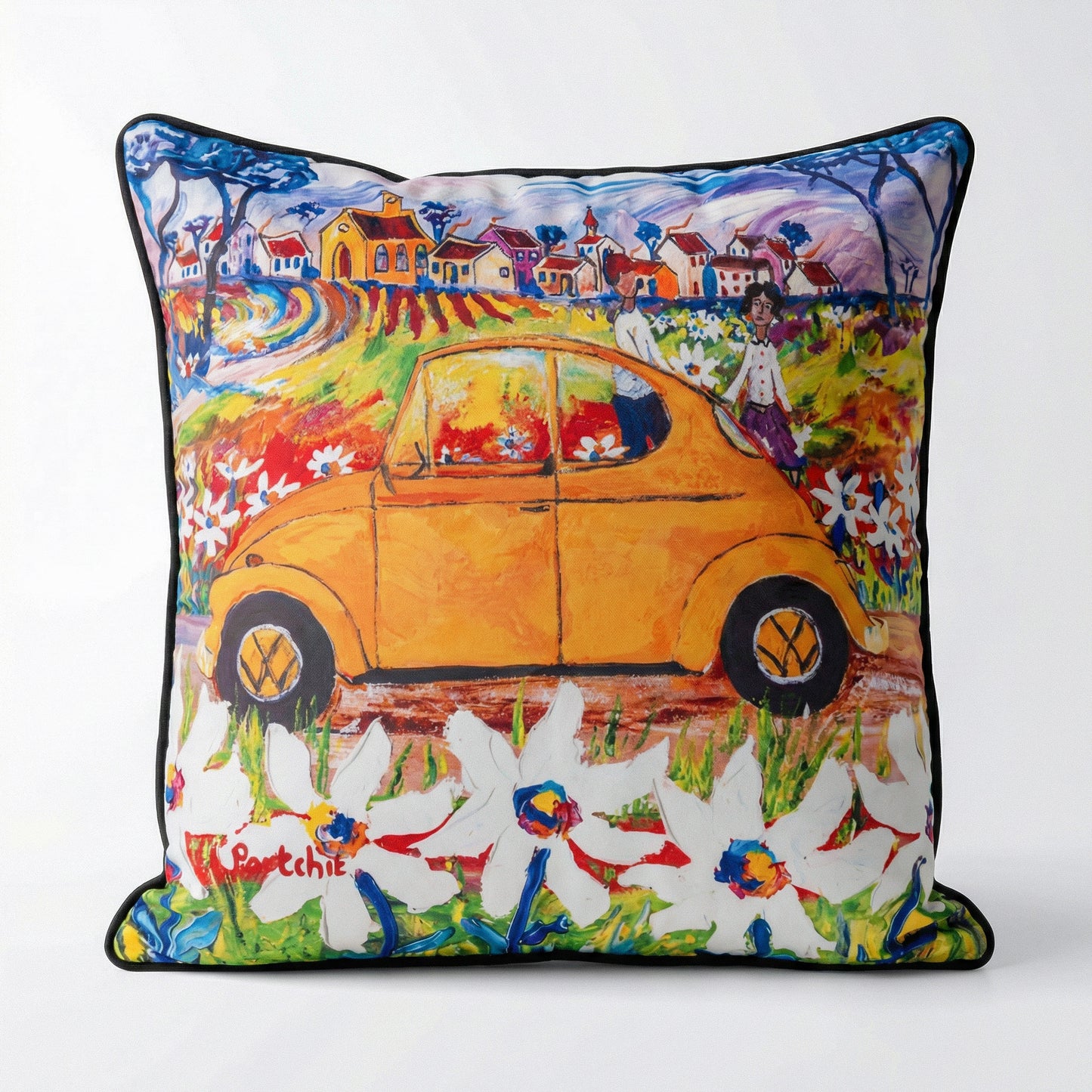 Yellow Beetle Pillowcase