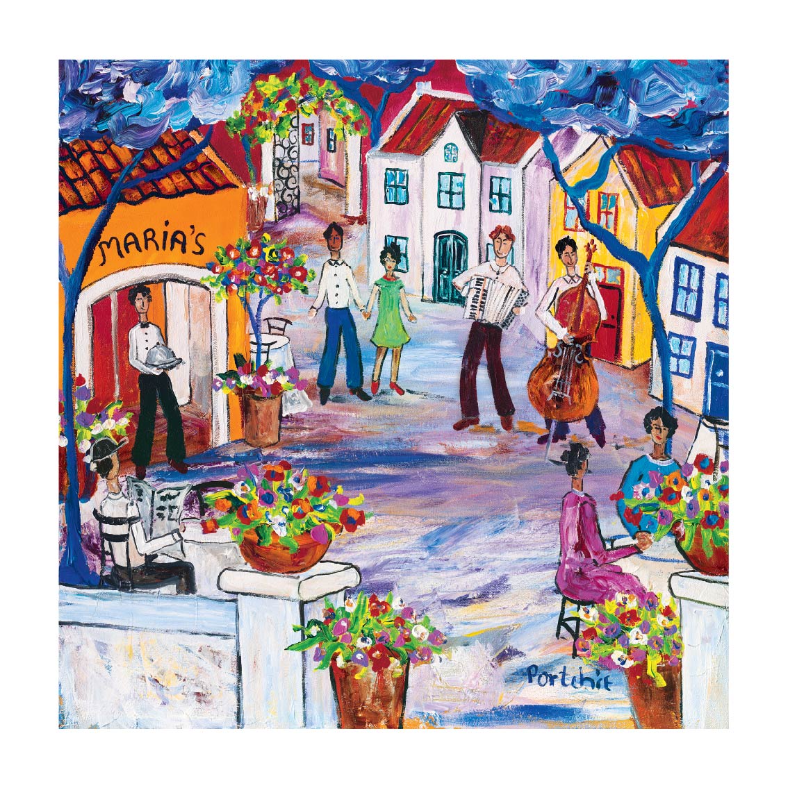 Medium 'Music at Maria's' print