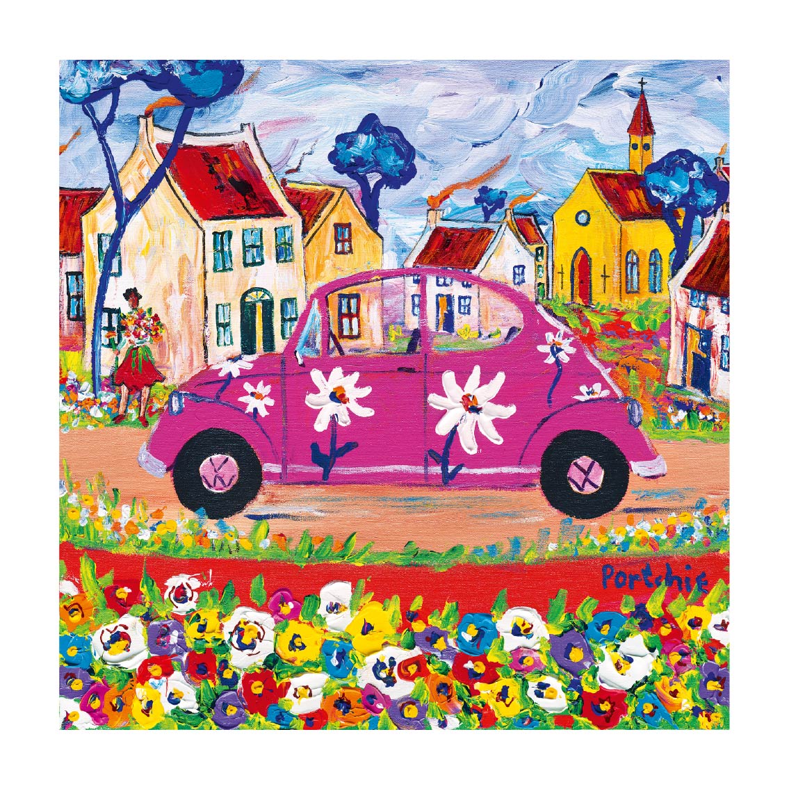 Medium 'The City Girl' print