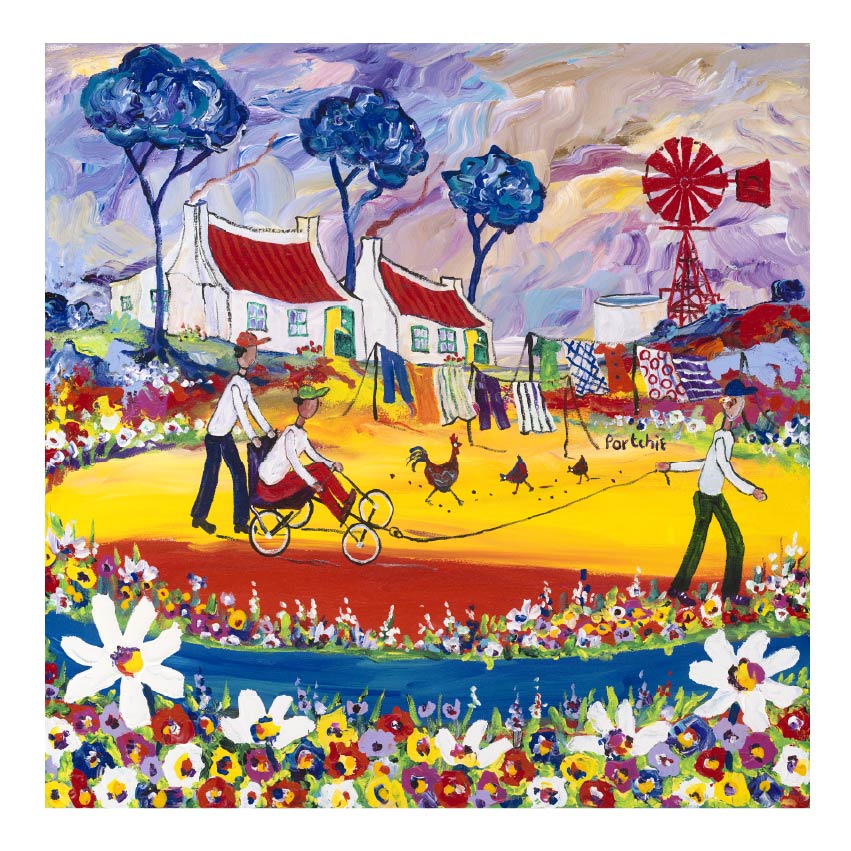 Small 'The Go Cart Boys' print