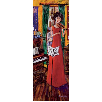 Long 'The Violinist' print
