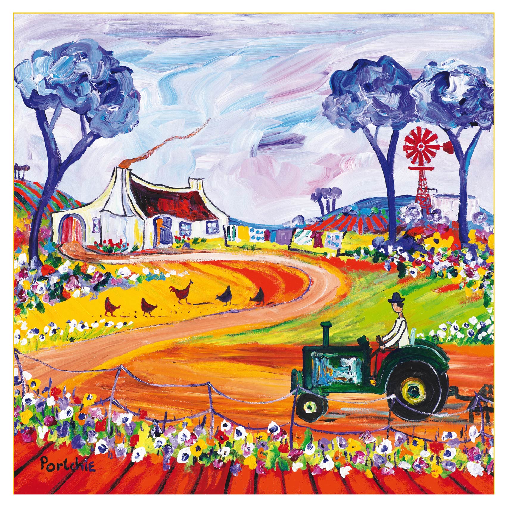 Large 'The Tractor' print