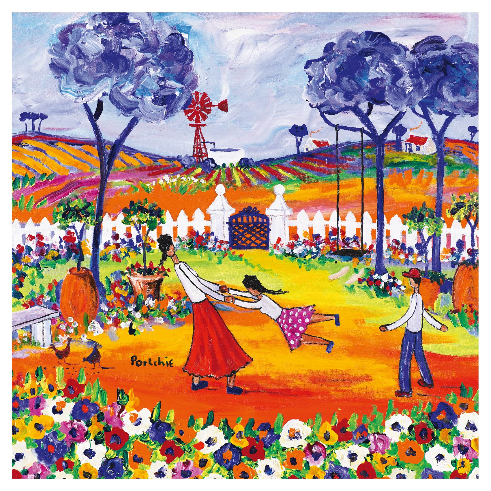 Large 'Mother and Children' print