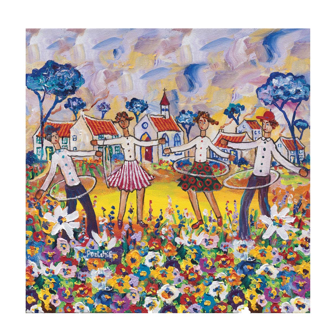 Medium 'The Hula Hoop Children' print