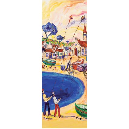 Long 'Flying Kites' print