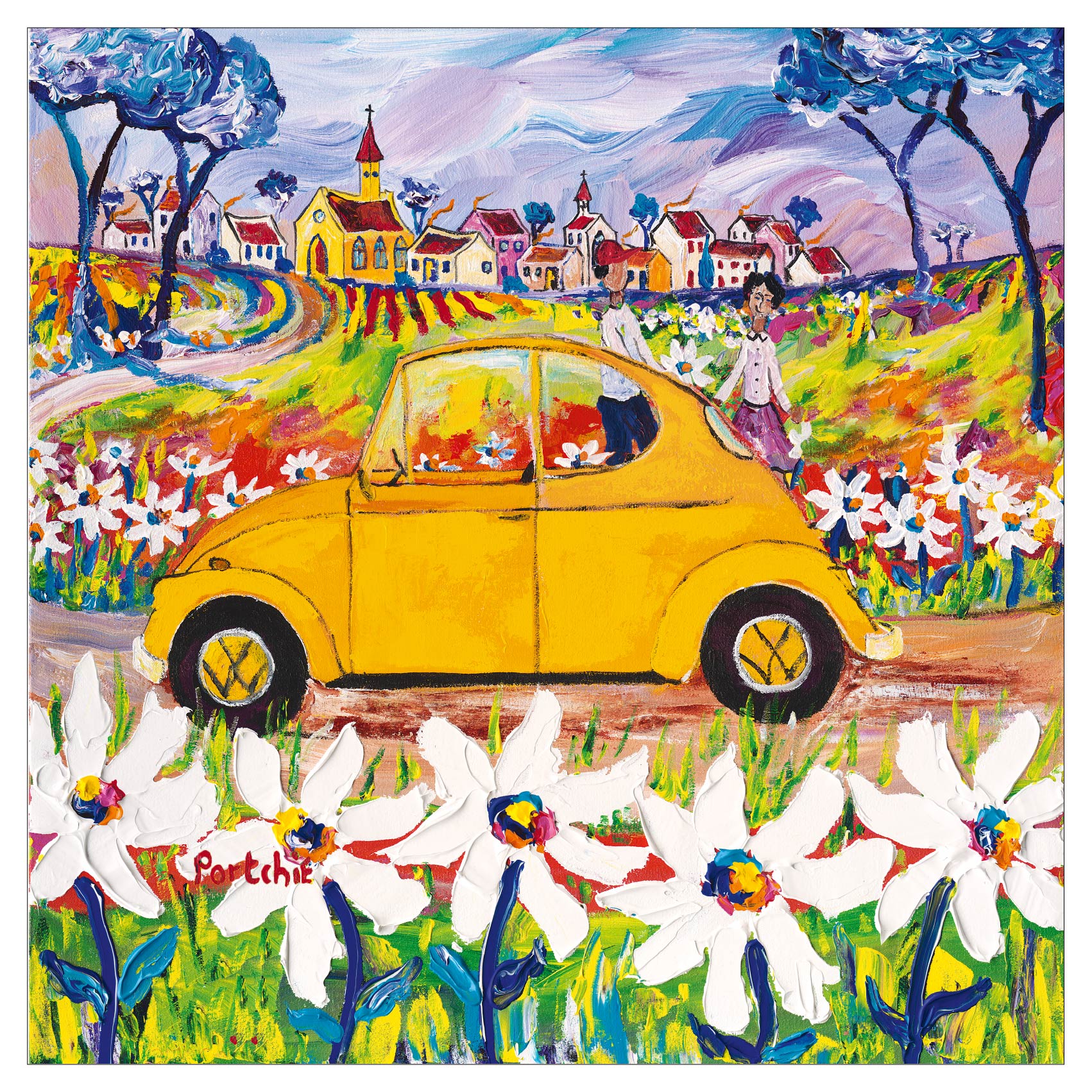 Large 'The Yellow Beetle' print