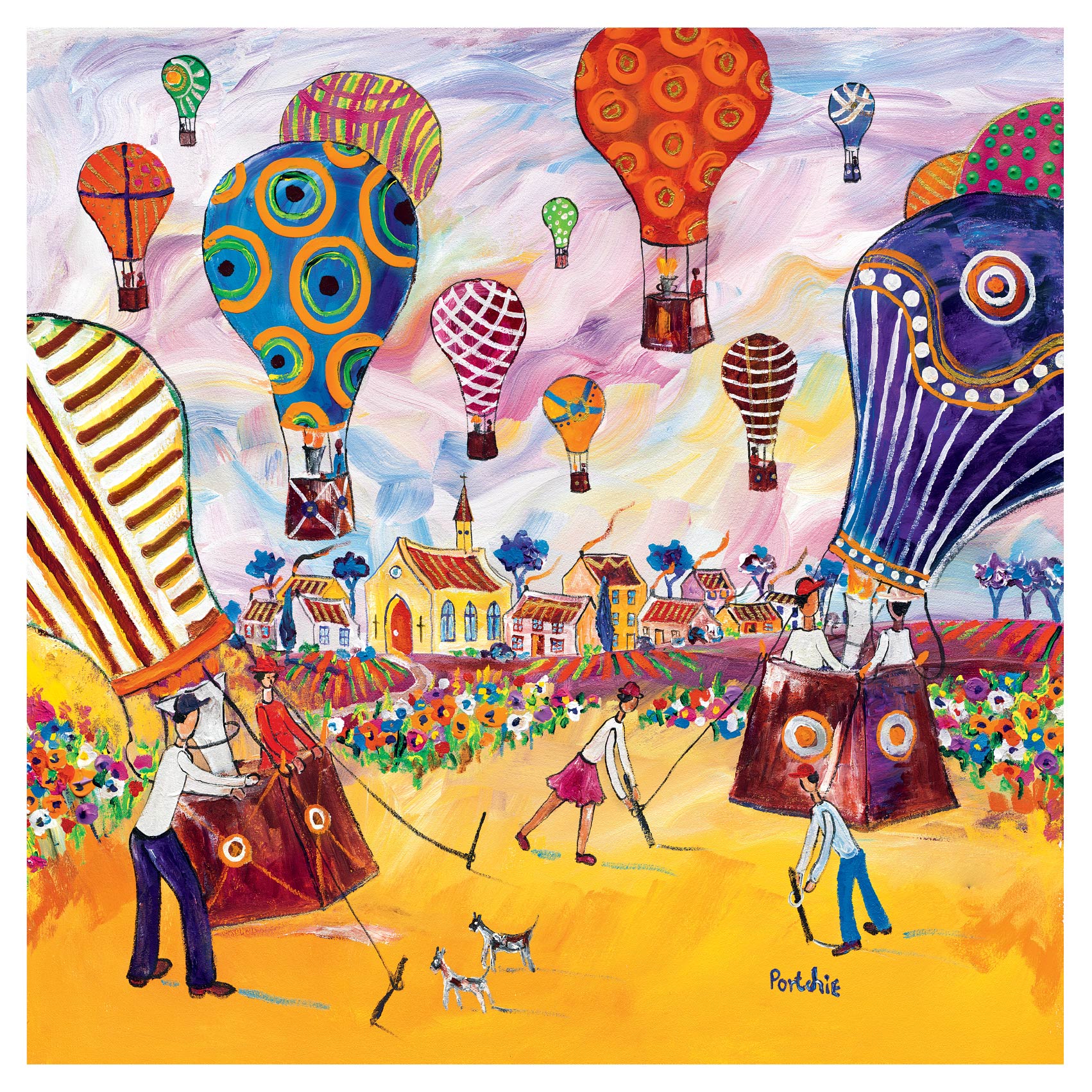 Large 'Children's Festival in Dinkelsbuhl' print