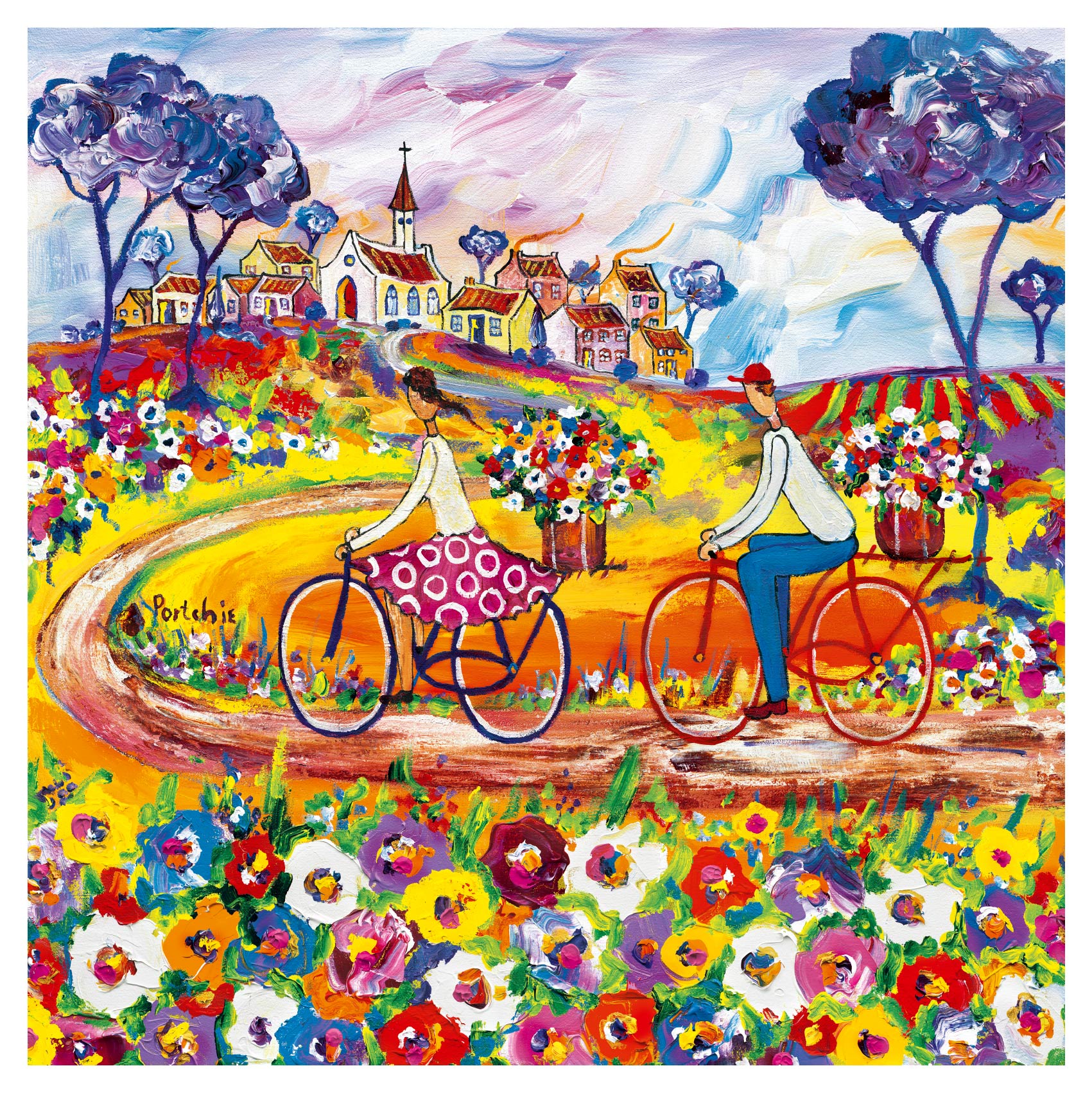 Large 'Flowers for Aunt Julieta' print