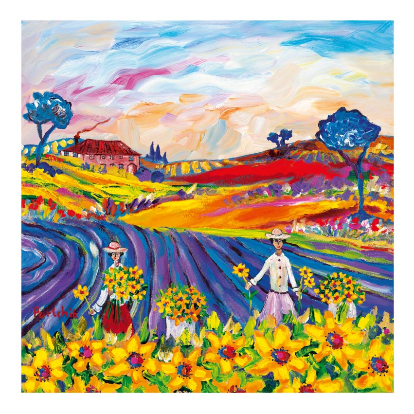 Small 'The Sunflower Pickers' print