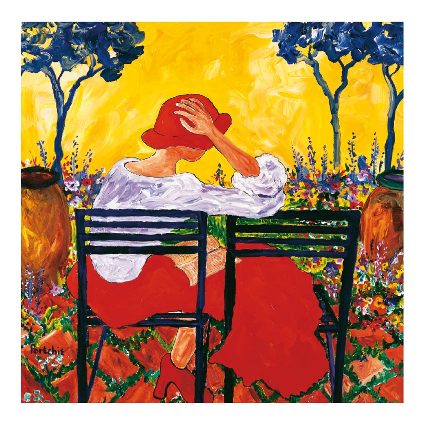 Small 'Lady with the Red Hat' print