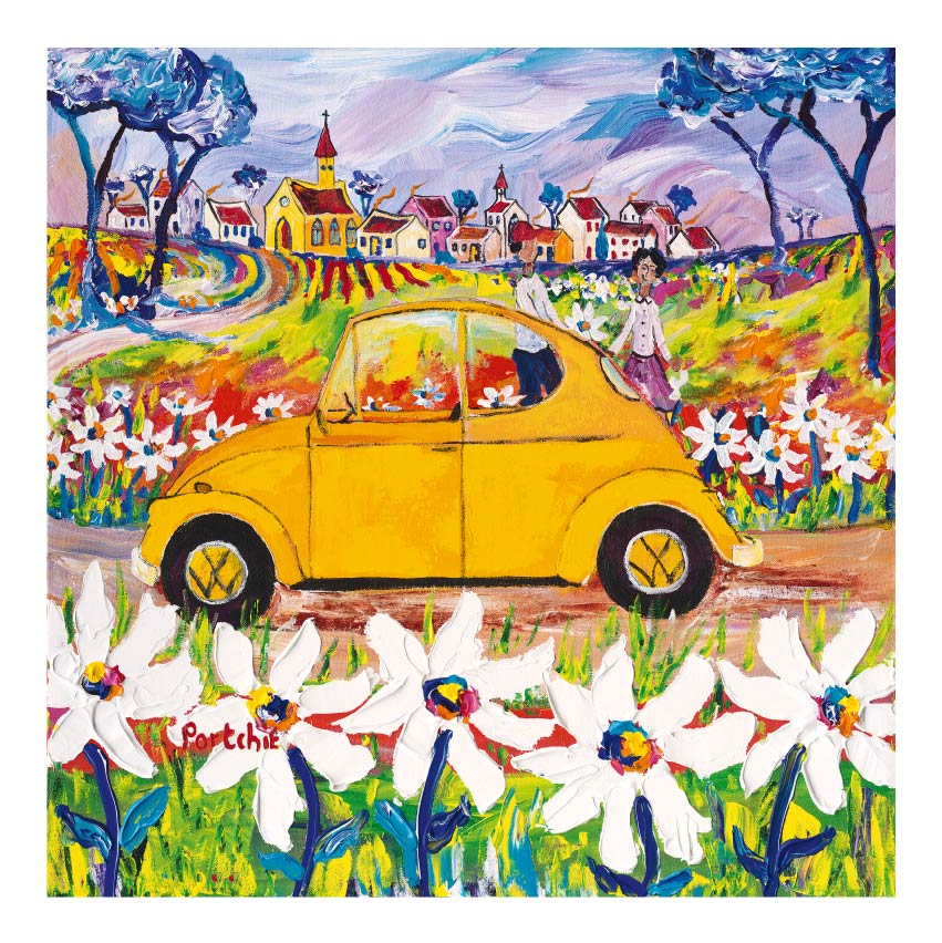 Small 'The Yellow Beetlet' print