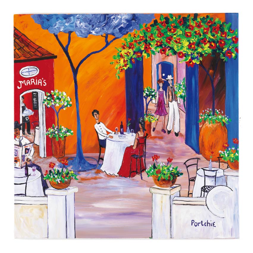 Small 'Lola's Restaurant' print