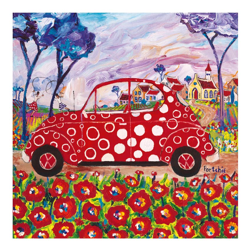 Small 'The Red Beetle' print