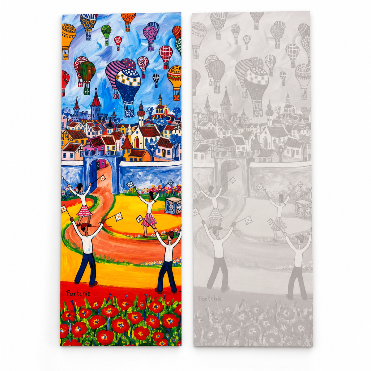 Portchie Bookmark - Hot Air Balloon