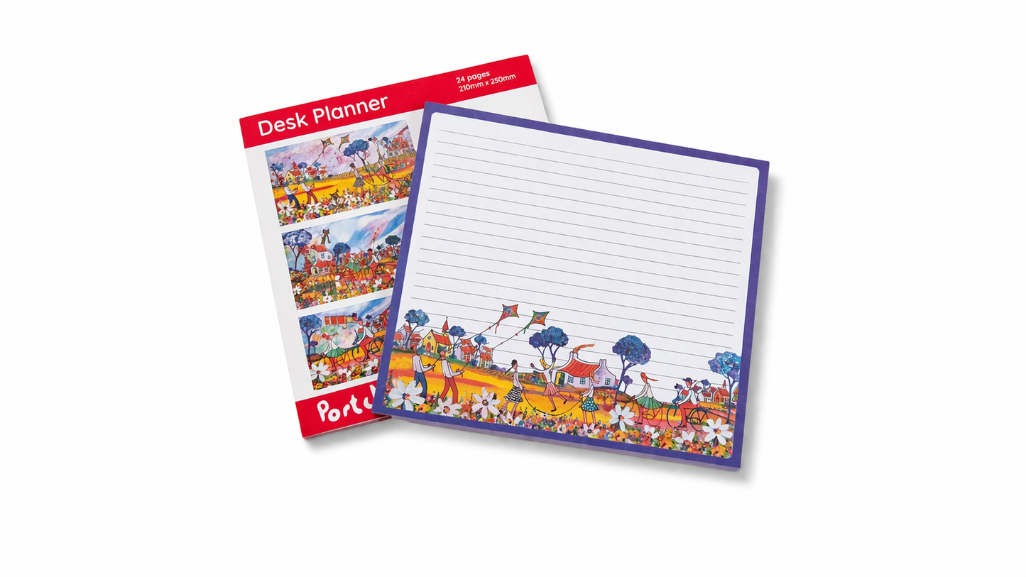 Desk Planner - Cycling by the Sea