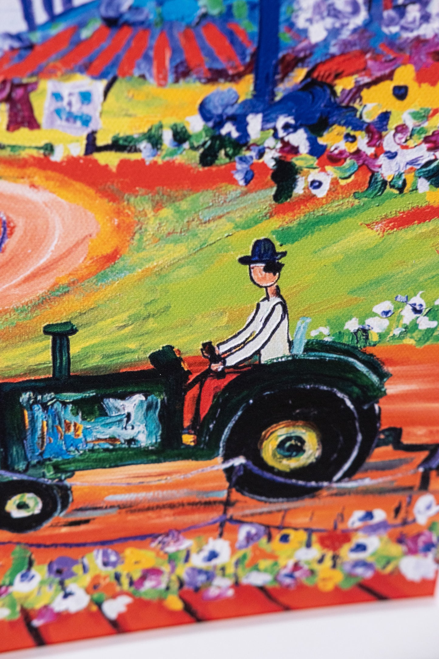 Textured Canvas "Tractor"
