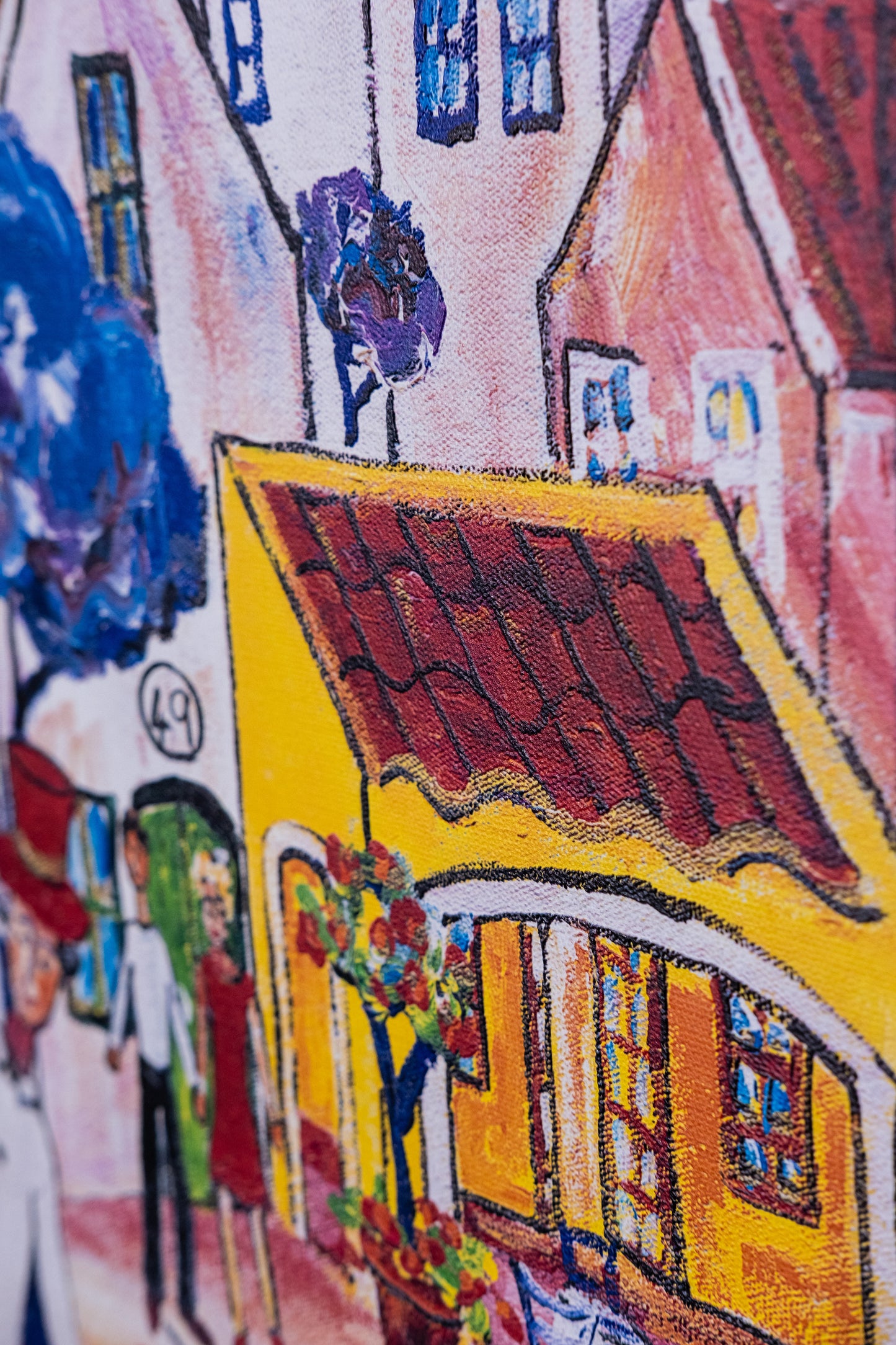 Textured Canvas "The Market