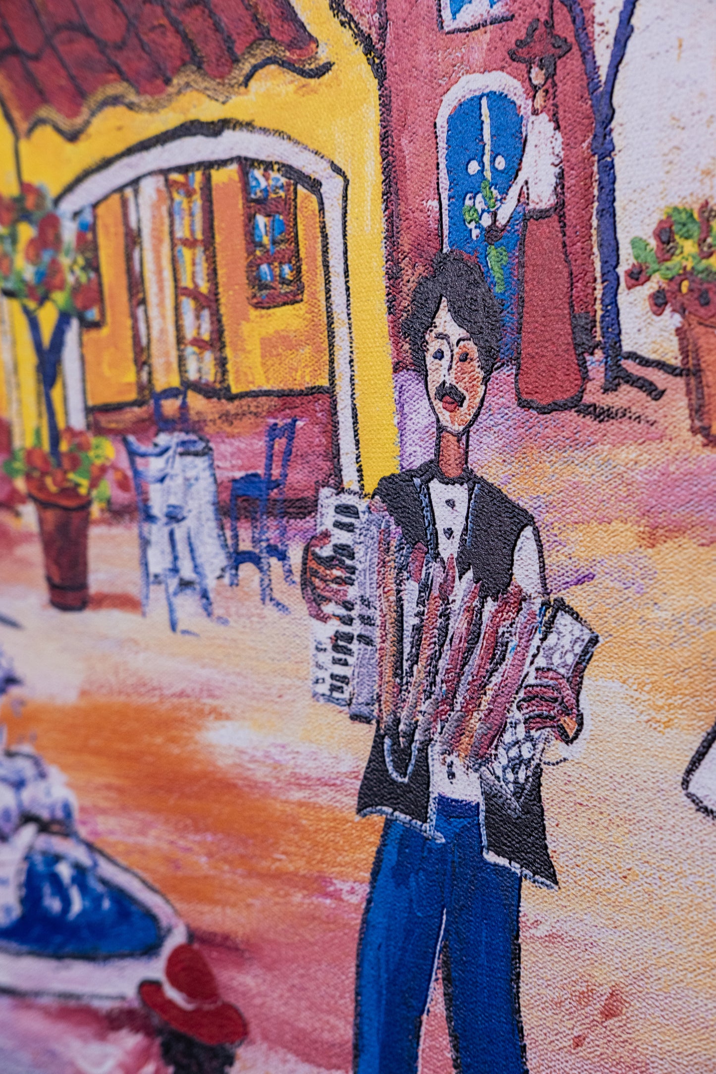 Textured Canvas "The Market