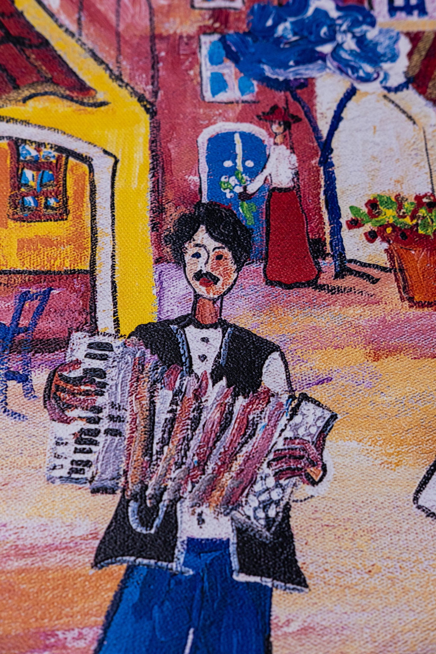 Textured Canvas "The Market