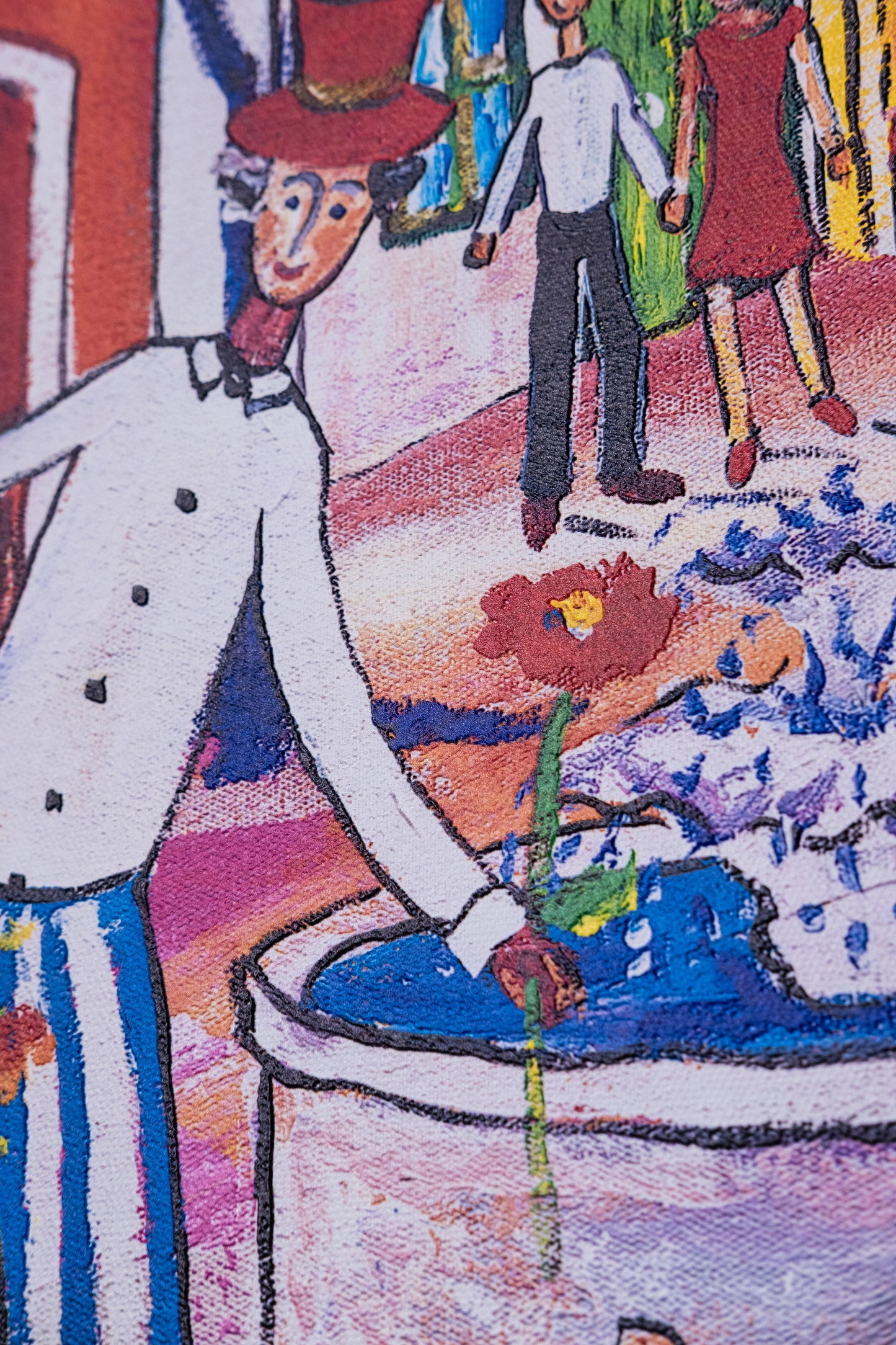 Textured Canvas "The Market