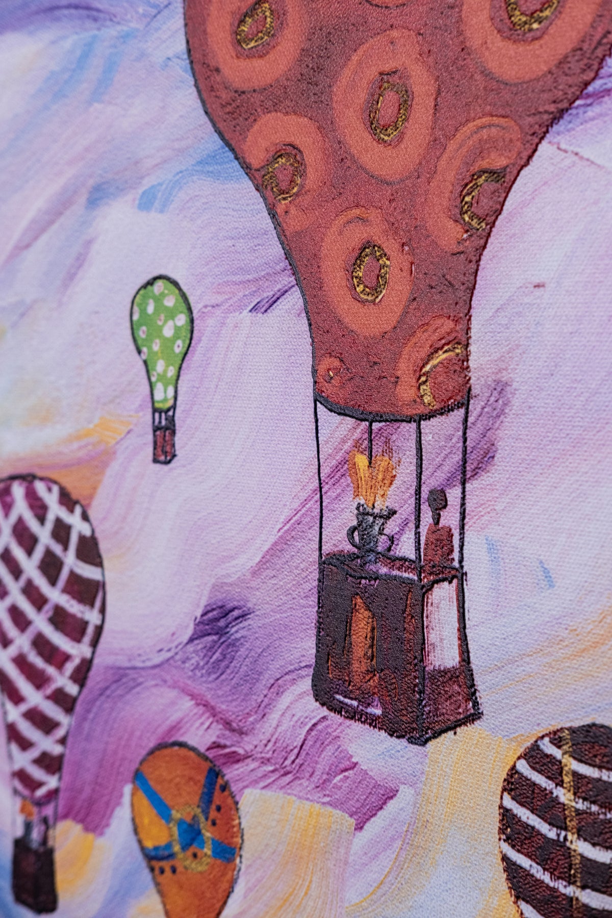 Textured Canvas "Hot Air Balloon"
