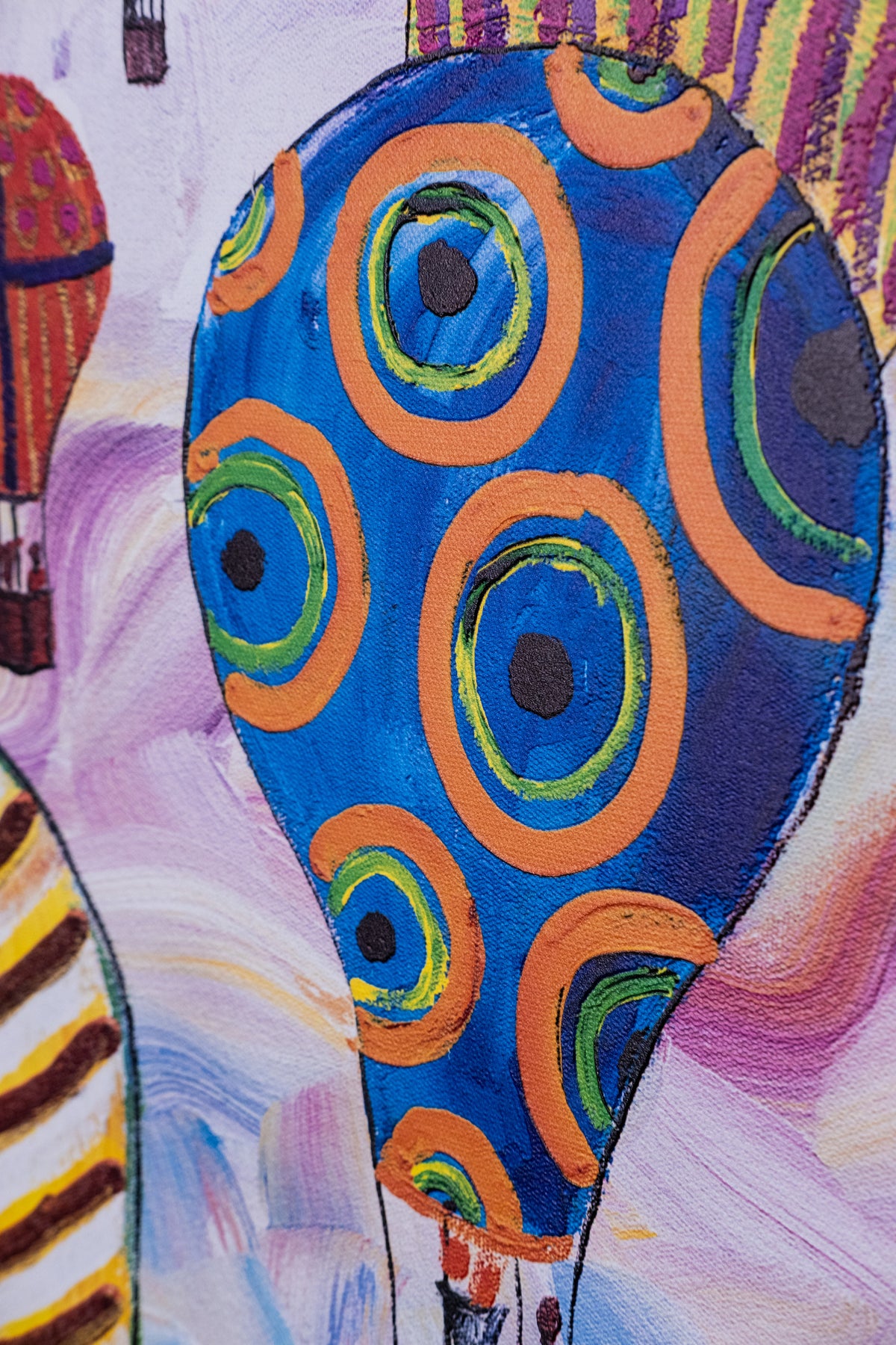 Textured Canvas "Hot Air Balloon"