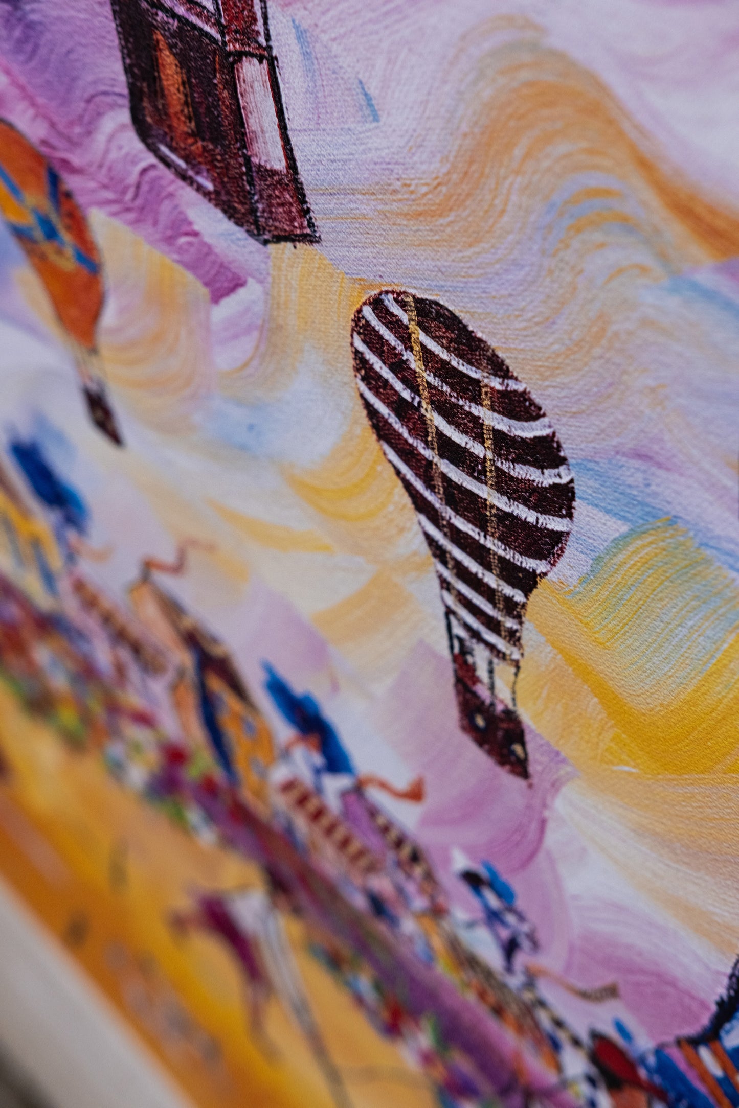 Textured Canvas "Hot Air Balloon"