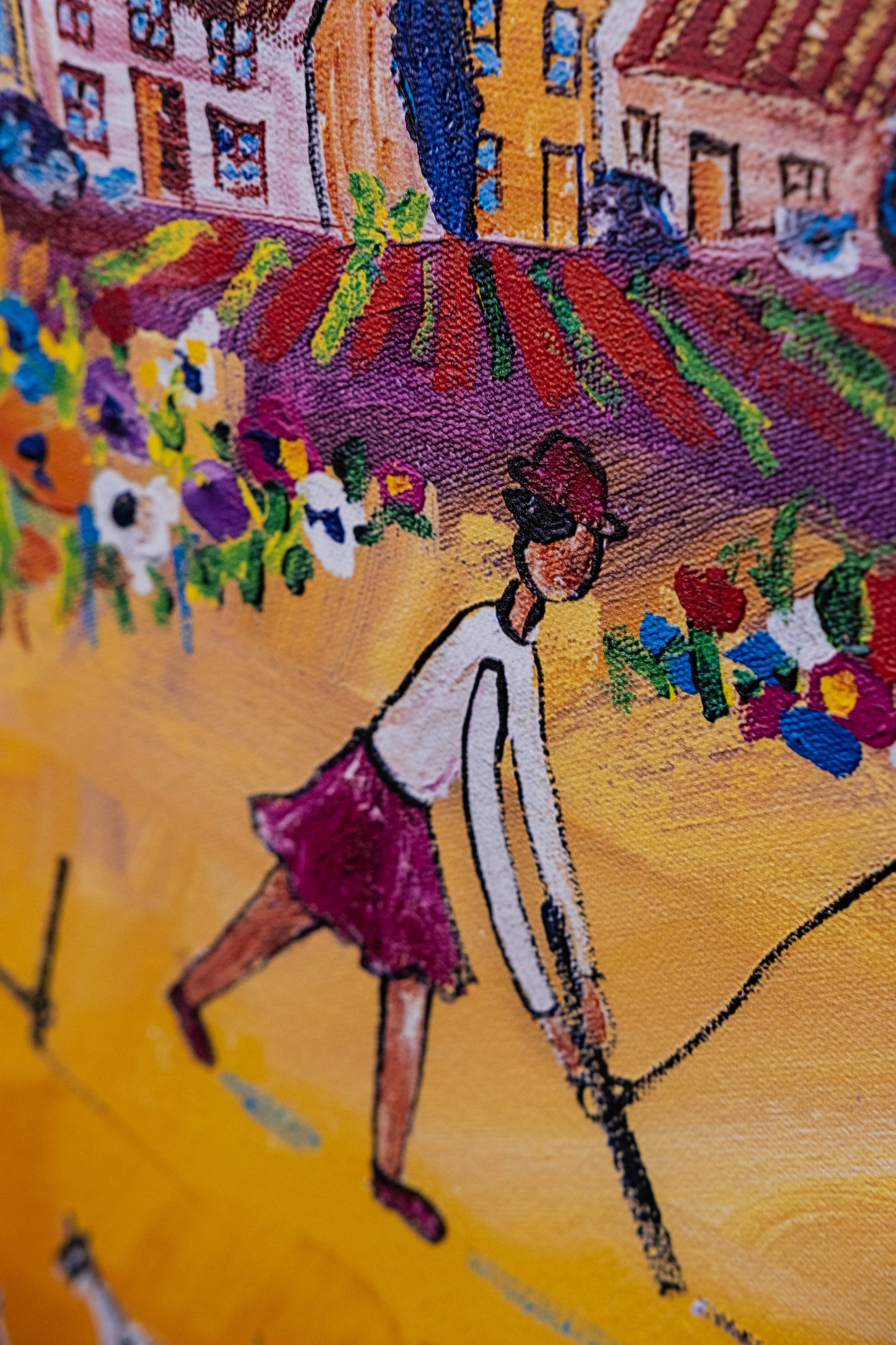 Textured Canvas "Hot Air Balloon"