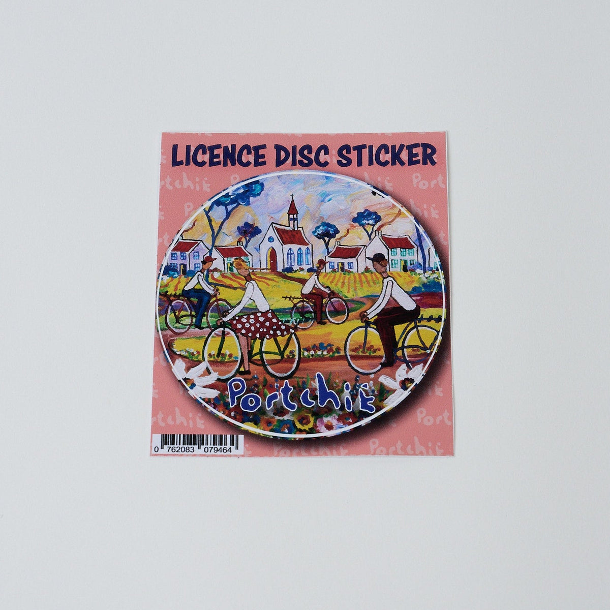 Portchie License Disc - Cycling to Town