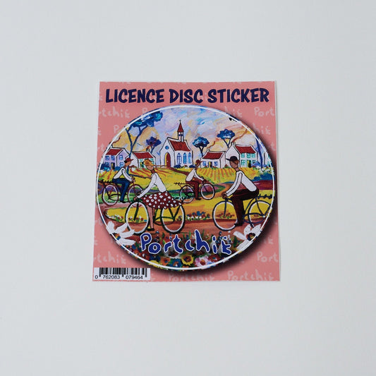 Licence Disc - Cycling to Town