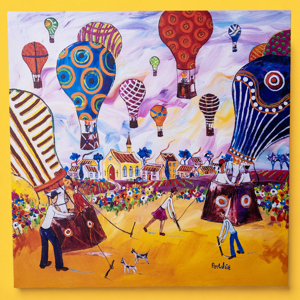 Textured Canvas "Hot Air Balloon"