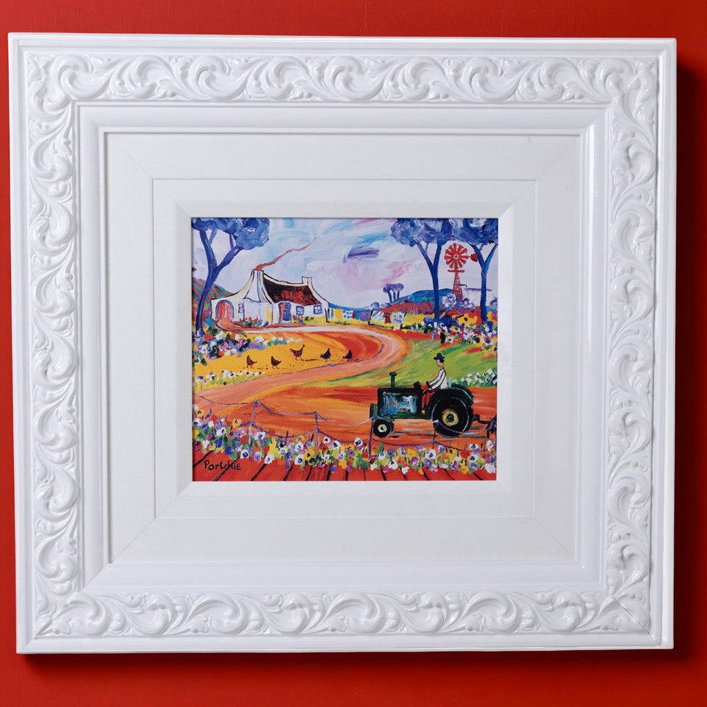 Textured Canvas "Tractor"