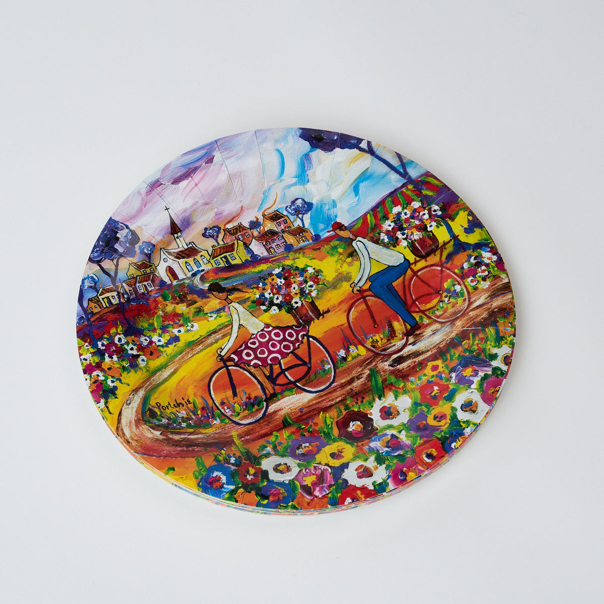 Portchie Paper Plates - Flowers for Aunt Julieta