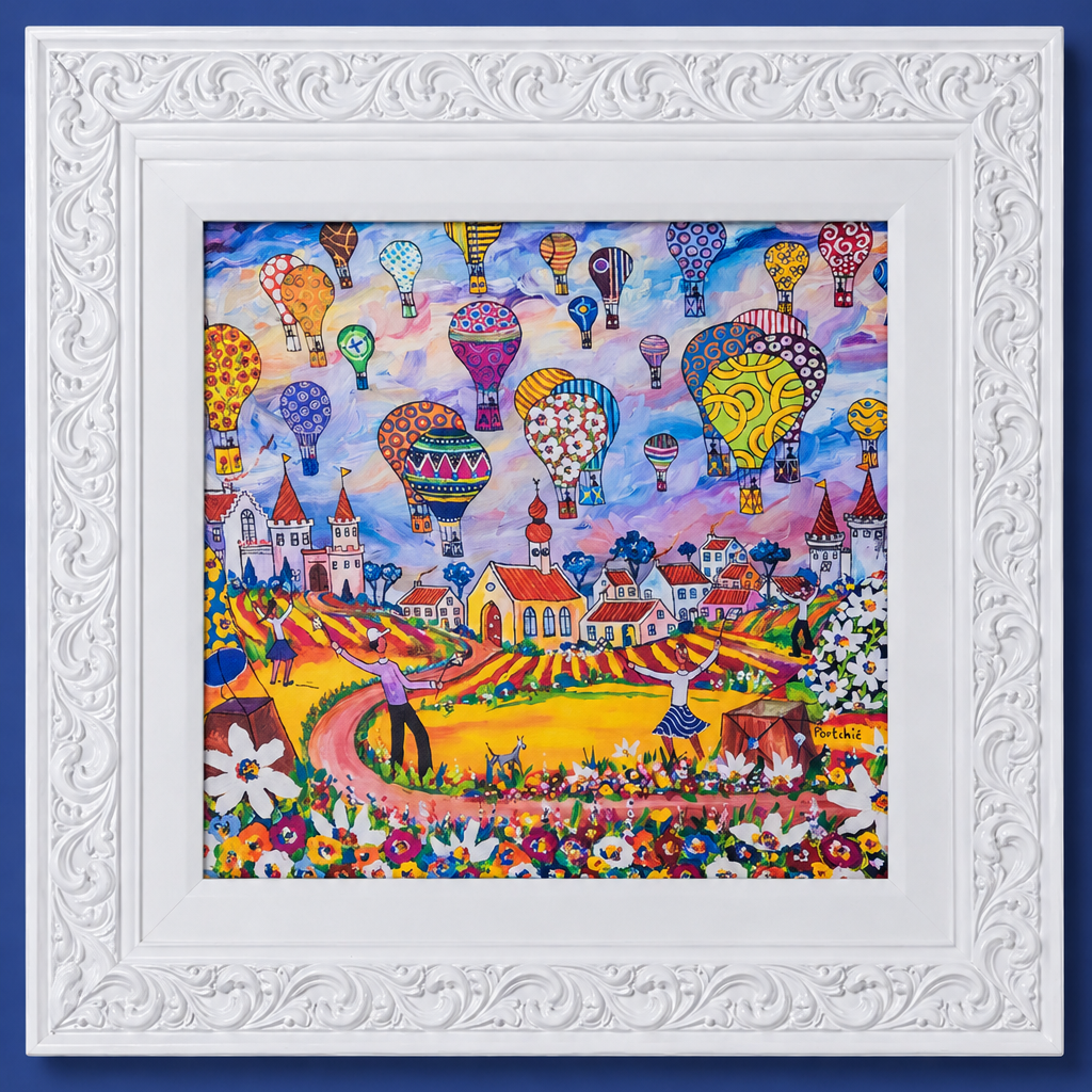Textured Canvas "Hot Air Balloon"