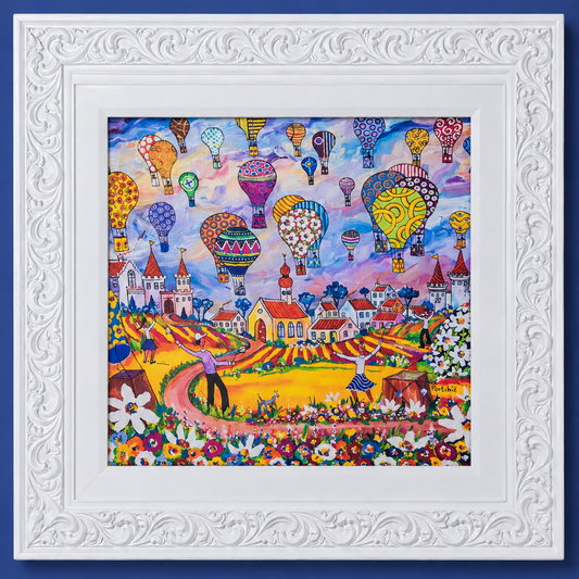 Textured Canvas "Hot Air Balloon"