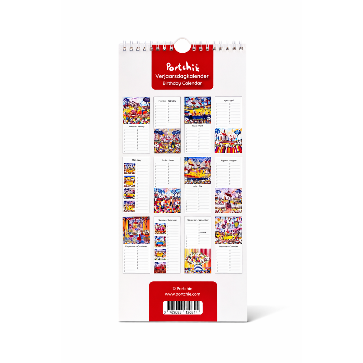 Portchie Hanging Birthday Calendar (additional view)
