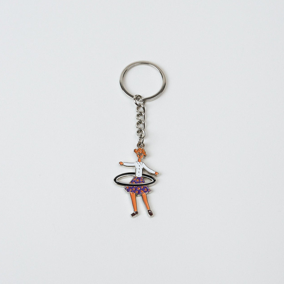 Key Ring - Hula Hoop Girl