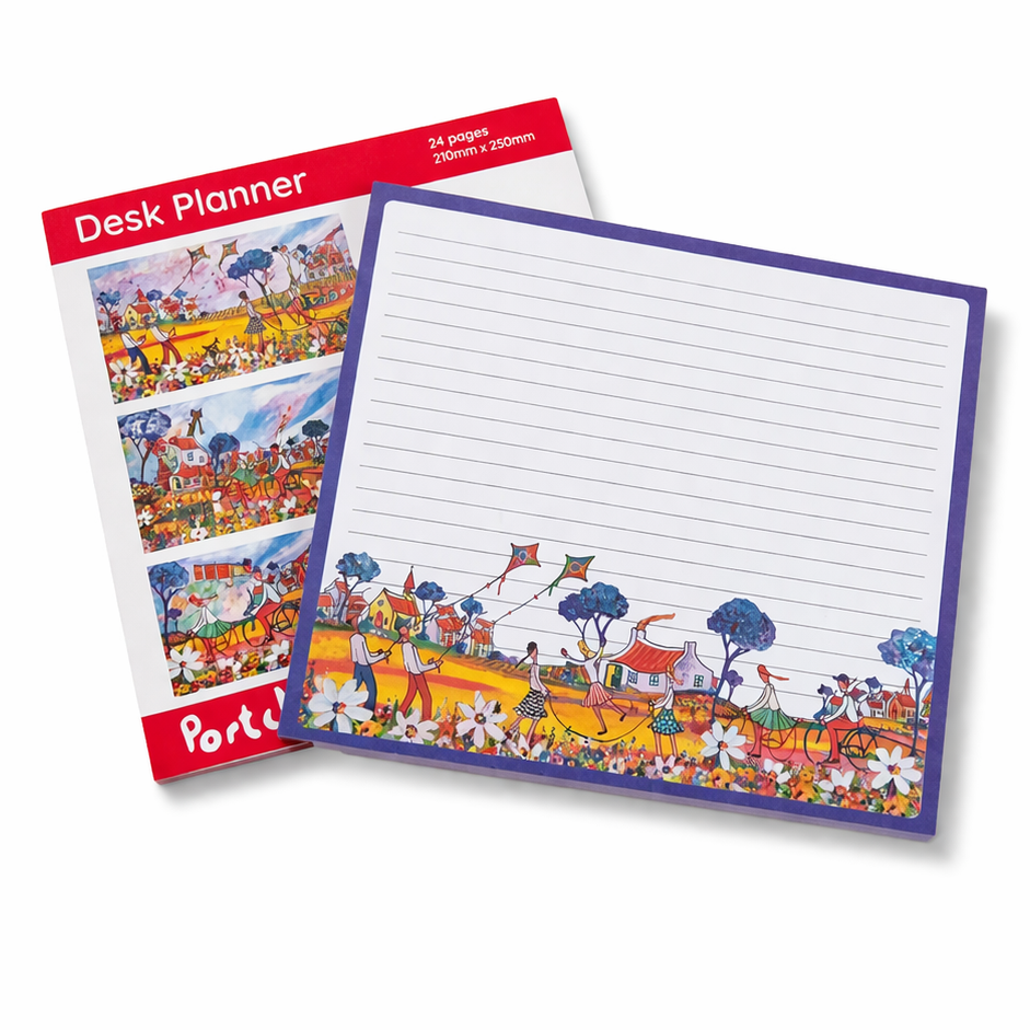Desk Planner -  Kites and Skipping