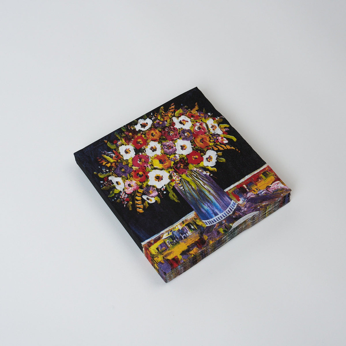 Paper Napkins - Mixed Flowers in a blue Vase