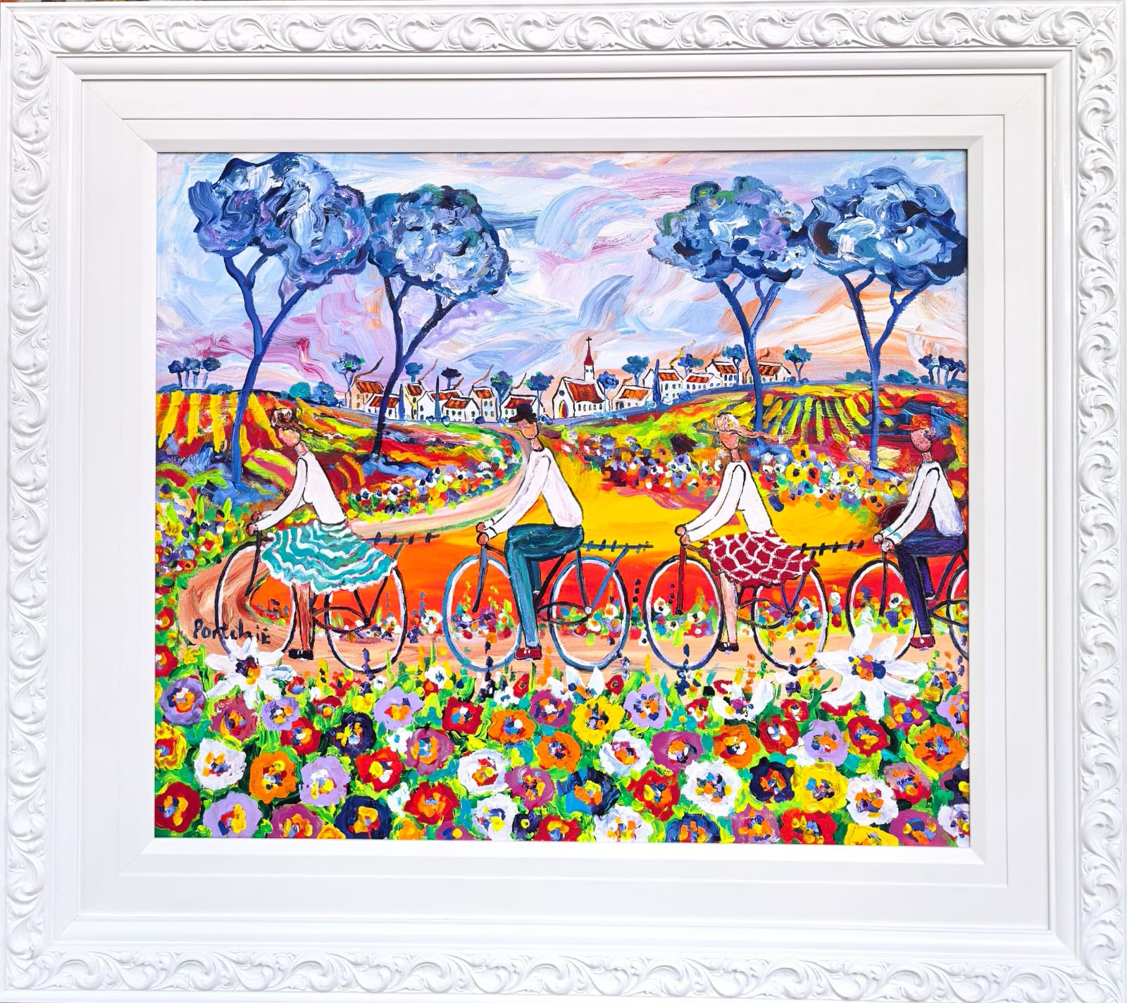 Cycling through the field of colours