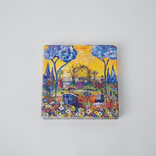 Reading In The Garden Paper Napkins