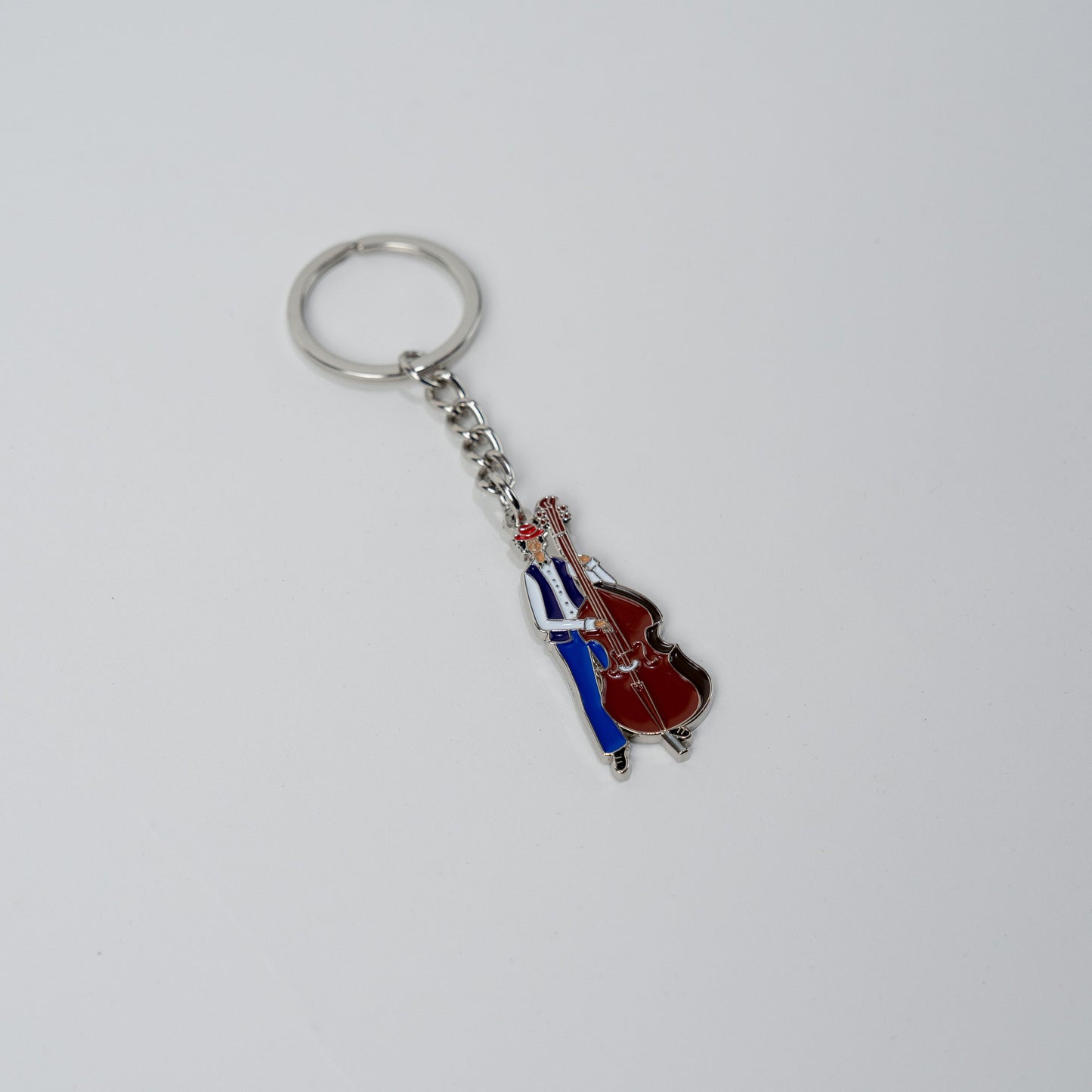 Cello Player Key Ring