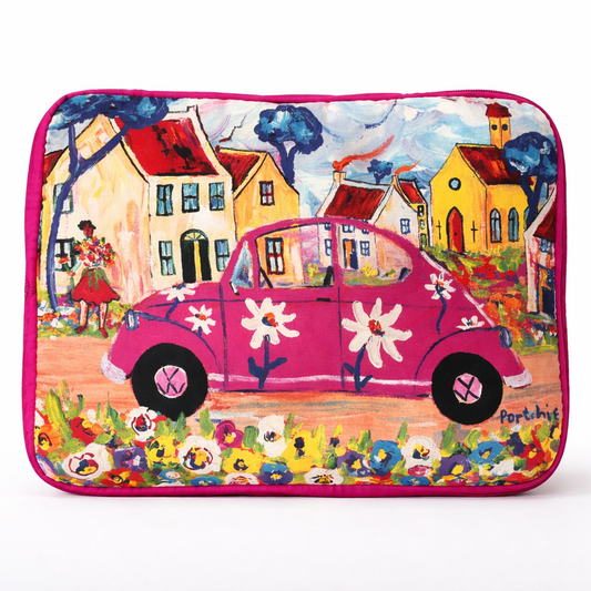 Laptop Bags - Pink Beetle