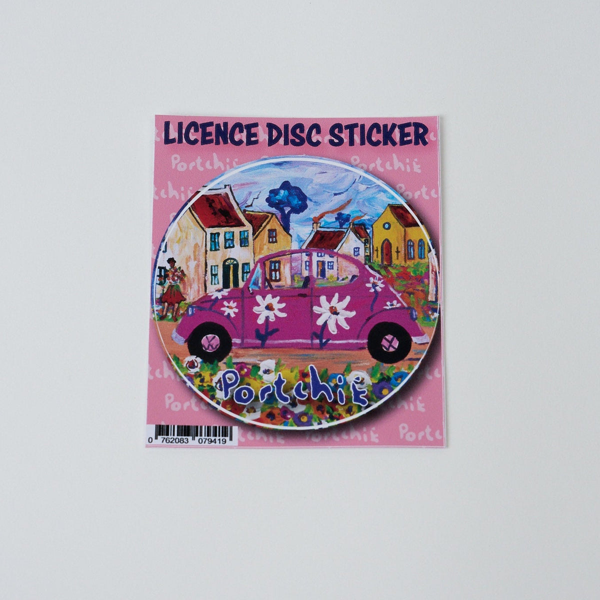 License Disc - Pink Beetle