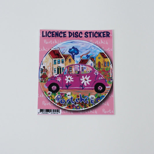 License Disc - Pink Beetle